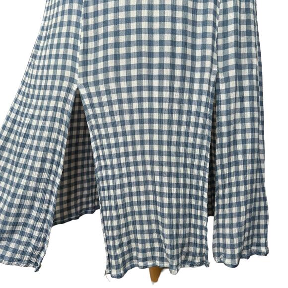 VICI Women’s Blue & White Gingham Midi Halter Sorority Graduation Dress Medium - Picture 3 of 14